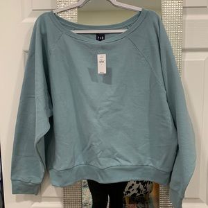 Gap oversized off the shoulder style sweatshirt